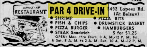Par 4 Drive-In - Aug 15 1958 Article